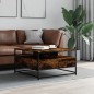 vidaXL Couchtisch Räuchereiche 80x80x45 cm Holzwerkstoff vidaXL Couchtisch Räuchereiche 80x80x45 cm Holzwerkstoff