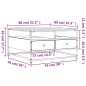 vidaXL Couchtisch Braun Eichen-Optik 80x80x45 cm Holzwerkstoff vidaXL Couchtisch Braun Eichen-Optik 80x80x45 cm Holzwerkstoff