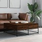 vidaXL Couchtisch Braun Eichen-Optik 100x99x40 cm Holzwerkstoff vidaXL Couchtisch Braun Eichen-Optik 100x99x40 cm Holzwerkstoff