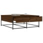vidaXL Couchtisch Braun Eichen-Optik 100x99x40 cm Holzwerkstoff vidaXL Couchtisch Braun Eichen-Optik 100x99x40 cm Holzwerkstoff