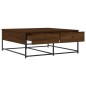 vidaXL Couchtisch Braun Eichen-Optik 100x99x40 cm Holzwerkstoff vidaXL Couchtisch Braun Eichen-Optik 100x99x40 cm Holzwerkstoff