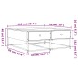 vidaXL Couchtisch Braun Eichen-Optik 100x99x40 cm Holzwerkstoff vidaXL Couchtisch Braun Eichen-Optik 100x99x40 cm Holzwerkstoff