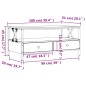 vidaXL Couchtisch Sonoma-Eiche 100x51x45 cm Holzwerkstoff vidaXL Couchtisch Sonoma-Eiche 100x51x45 cm Holzwerkstoff