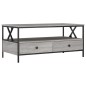 vidaXL Couchtisch Grau Sonoma 100x51x45 cm Holzwerkstoff vidaXL Couchtisch Grau Sonoma 100x51x45 cm Holzwerkstoff