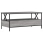 vidaXL Couchtisch Grau Sonoma 100x51x45 cm Holzwerkstoff vidaXL Couchtisch Grau Sonoma 100x51x45 cm Holzwerkstoff