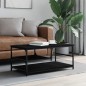 vidaXL Couchtisch Schwarz 90x49x40 cm Holzwerkstoff vidaXL Couchtisch Schwarz 90x49x40 cm Holzwerkstoff