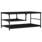 vidaXL Couchtisch Schwarz 90x49x40 cm Holzwerkstoff vidaXL Couchtisch Schwarz 90x49x40 cm Holzwerkstoff