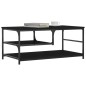 vidaXL Couchtisch Schwarz 90x49x40 cm Holzwerkstoff vidaXL Couchtisch Schwarz 90x49x40 cm Holzwerkstoff