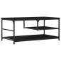 vidaXL Couchtisch Schwarz 90x49x40 cm Holzwerkstoff vidaXL Couchtisch Schwarz 90x49x40 cm Holzwerkstoff
