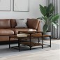 vidaXL Couchtisch Räuchereiche 102x60x45 cm Holzwerkstoff vidaXL Couchtisch Räuchereiche 102x60x45 cm Holzwerkstoff
