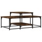 vidaXL Couchtisch Räuchereiche 102x60x45 cm Holzwerkstoff vidaXL Couchtisch Räuchereiche 102x60x45 cm Holzwerkstoff