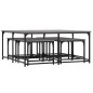 vidaXL Satztische 5 Stk. Grau Sonoma Holzwerkstoff vidaXL Satztische 5 Stk. Grau Sonoma Holzwerkstoff