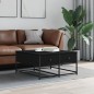 vidaXL Couchtisch Schwarz 80x80x40 cm Holzwerkstoff vidaXL Couchtisch Schwarz 80x80x40 cm Holzwerkstoff