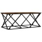 vidaXL Couchtisch Räuchereiche 100x49x40 cm Holzwerkstoff vidaXL Couchtisch Räuchereiche 100x49x40 cm Holzwerkstoff