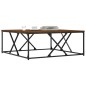 vidaXL Couchtisch Braun Eichen-Optik 100x100x40 cm Holzwerkstoff vidaXL Couchtisch Braun Eichen-Optik 100x100x40 cm Holzwerkstoff