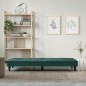 Schlafsofa mit Getränkehaltern Dunkelgrün Samt Schlafsofa mit Getränkehaltern Dunkelgrün Samt