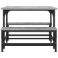 vidaXL Couchtisch Grau Sonoma 100x50,5x40 cm Holzwerkstoff vidaXL Couchtisch Grau Sonoma 100x50,5x40 cm Holzwerkstoff
