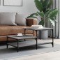vidaXL Couchtisch Grau Sonoma 100x50,5x45 cm Holzwerkstoff vidaXL Couchtisch Grau Sonoma 100x50,5x45 cm Holzwerkstoff