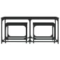 vidaXL Satztische 3 Stk. Schwarz Holzwerkstoff vidaXL Satztische 3 Stk. Schwarz Holzwerkstoff