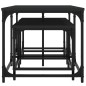vidaXL Satztische 3 Stk. Schwarz Holzwerkstoff vidaXL Satztische 3 Stk. Schwarz Holzwerkstoff