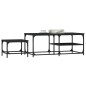 vidaXL Satztische 2 Stk. Schwarz Holzwerkstoff vidaXL Satztische 2 Stk. Schwarz Holzwerkstoff