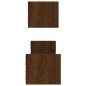vidaXL Wandregale mit Stangen 2 Stk. Braun Eichen-Optik 60x16x14 cm vidaXL Wandregale mit Stangen 2 Stk. Braun Eichen-Optik 60x16x14 cm
