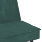 Schlafsofa mit Getränkehaltern Dunkelgrün Samt Schlafsofa mit Getränkehaltern Dunkelgrün Samt