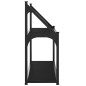 vidaXL Wandregal 2 Fächer Schwarz 60x21x51 cm Holzwerkstoff vidaXL Wandregal 2 Fächer Schwarz 60x21x51 cm Holzwerkstoff