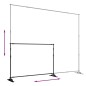 vidaXL Hintergrundstative 2 Stk. Schwarz 305x243 cm Stahl vidaXL Hintergrundstative 2 Stk. Schwarz 305x243 cm Stahl