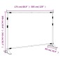 vidaXL Hintergrundstative 2 Stk. Schwarz 305x243 cm Stahl vidaXL Hintergrundstative 2 Stk. Schwarz 305x243 cm Stahl