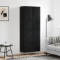 vidaXL Highboard Schwarz 69,5x34x180 cm Holzwerkstoff vidaXL Highboard Schwarz 69,5x34x180 cm Holzwerkstoff