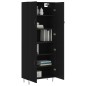 vidaXL Highboard Schwarz 69,5x34x180 cm Holzwerkstoff vidaXL Highboard Schwarz 69,5x34x180 cm Holzwerkstoff
