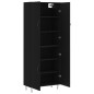 vidaXL Highboard Schwarz 69,5x34x180 cm Holzwerkstoff vidaXL Highboard Schwarz 69,5x34x180 cm Holzwerkstoff