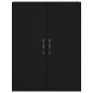 vidaXL Highboard Schwarz 69,5x34x180 cm Holzwerkstoff vidaXL Highboard Schwarz 69,5x34x180 cm Holzwerkstoff