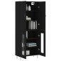 vidaXL Highboard Schwarz 69,5x34x180 cm Holzwerkstoff vidaXL Highboard Schwarz 69,5x34x180 cm Holzwerkstoff