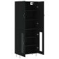vidaXL Highboard Schwarz 69,5x34x180 cm Holzwerkstoff vidaXL Highboard Schwarz 69,5x34x180 cm Holzwerkstoff