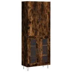 vidaXL Highboard Räuchereiche 69,5x34x180 cm Holzwerkstoff