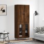 vidaXL Highboard Braun Eichen-Optik 69,5x34x180 cm Holzwerkstoff vidaXL Highboard Braun Eichen-Optik 69,5x34x180 cm Holzwerkstoff