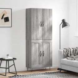 vidaXL Highboard Grau Sonoma 69,5x34x180 cm Holzwerkstoff