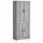 vidaXL Highboard Grau Sonoma 69,5x34x180 cm Holzwerkstoff vidaXL Highboard Grau Sonoma 69,5x34x180 cm Holzwerkstoff