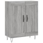 vidaXL Highboard Grau Sonoma 69,5x34x180 cm Holzwerkstoff vidaXL Highboard Grau Sonoma 69,5x34x180 cm Holzwerkstoff