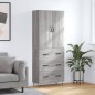 vidaXL Highboard Grau Sonoma 69,5x34x180 cm Holzwerkstoff vidaXL Highboard Grau Sonoma 69,5x34x180 cm Holzwerkstoff