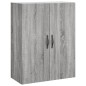 vidaXL Highboard Grau Sonoma 69,5x34x180 cm Holzwerkstoff vidaXL Highboard Grau Sonoma 69,5x34x180 cm Holzwerkstoff