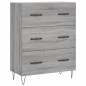 vidaXL Highboard Grau Sonoma 69,5x34x180 cm Holzwerkstoff vidaXL Highboard Grau Sonoma 69,5x34x180 cm Holzwerkstoff