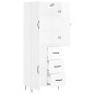 vidaXL Highboard Hochglanz-Weiß 69,5x34x180 cm Holzwerkstoff vidaXL Highboard Hochglanz-Weiß 69,5x34x180 cm Holzwerkstoff