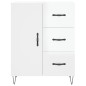 vidaXL Highboard Hochglanz-Weiß 69,5x34x180 cm Holzwerkstoff vidaXL Highboard Hochglanz-Weiß 69,5x34x180 cm Holzwerkstoff