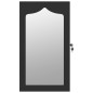 Schmuckschrank mit Spiegel Wandmontage Schwarz 37,5x10x67 cm Schmuckschrank mit Spiegel Wandmontage Schwarz 37,5x10x67 cm