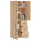 vidaXL Highboard Sonoma-Eiche 69,5x34x180 cm Holzwerkstoff vidaXL Highboard Sonoma-Eiche 69,5x34x180 cm Holzwerkstoff