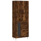 vidaXL Highboard Räuchereiche 69,5x34x180 cm Holzwerkstoff vidaXL Highboard Räuchereiche 69,5x34x180 cm Holzwerkstoff