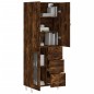 vidaXL Highboard Räuchereiche 69,5x34x180 cm Holzwerkstoff vidaXL Highboard Räuchereiche 69,5x34x180 cm Holzwerkstoff